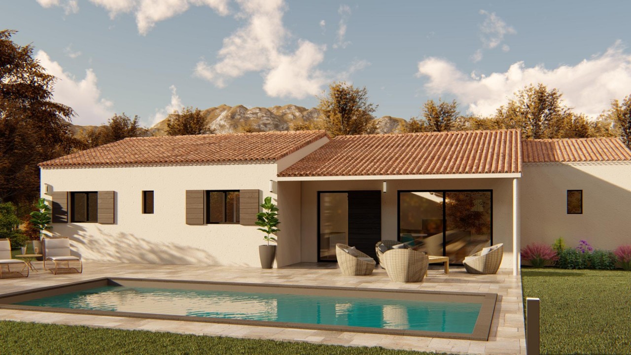 218 500€ Terrain avec maison neuve Rochefort-du-Gard (30650)